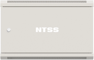 Шкаф коммутационный NTSS Премиум (NTSS-W6U6060FD) настенный 6U 570x600мм пер.дв.металл 60кг серый 500мм 18.8кг 220град. 370мм IP20 сталь