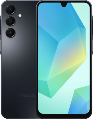 Смартфон Samsung SM-A165F Galaxy A16 128Gb 4Gb черный моноблок 3G 4G 6.7" 1080x2340 Android 14 50Mpix 802.11 a/b/g/n/ac NFC GPS GSM900/1800 GSM1900