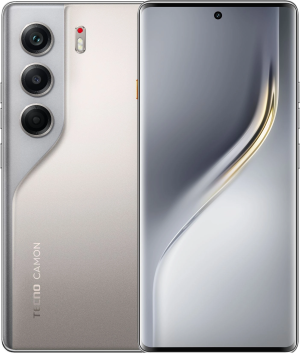 Смартфон Tecno Camon 40 Pro 256Gb 8Gb титан моноблок 3G 4G 6.78" 1080x2436 Android 15 50Mpix 802.11 a/b/g/n/ac NFC GPS GSM900/1800 GSM1900 Protect