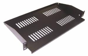 Полка стационарная Lanmaster TWT-CB-SF300-2U/60 2U нагр.:60кг. 19" 300мм черный