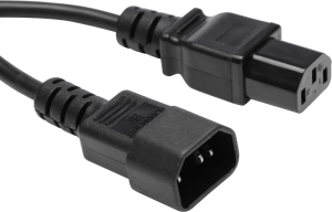 Шнур питания Lanmaster LAN-PP13/14-1.8-BK C13-С14 проводник.:3x0.75мм2 1.8м 220В 10А (упак.:1шт) черный