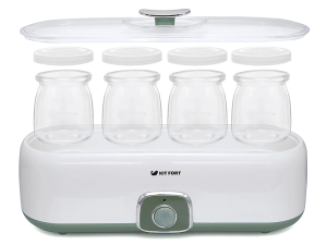 Йогуртница Kitfort KT-2006 20Вт 4б. 180мл белый/зеленый