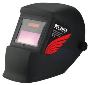 Маска сварщика Ресанта МС-4 филь.:хамел. см.экр.90x35мм черный (65/34)