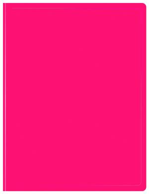 Папка с 20 прозр.вклад. Бюрократ Double Neon DNE07V20PINK A4 пластик 0.7мм розовый