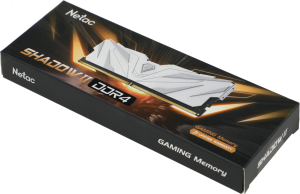 Память DDR4 8GB 2666MHz Netac NTSWD4P26SP-08W Shadow II RTL Gaming PC4-21300 CL19 DIMM 288-pin 1.2В с радиатором Ret
