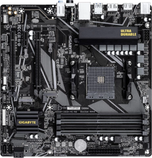 Материнская плата Gigabyte B550M DS3H AC R2 Soc-AM4 AMD B550 4xDDR4 mATX AC`97 8ch(7.1) GbLAN RAID+HDMI+DP