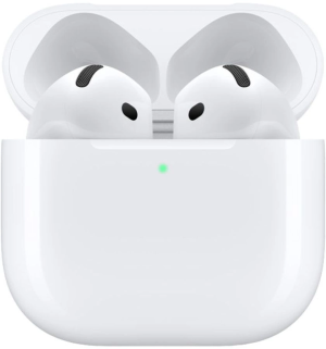Гарнитура вкладыши Apple AirPods 4 A3050,A3053,A3058 белый беспроводные bluetooth в ушной раковине (MXP63LL/A)