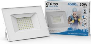 Прожектор уличный Gauss Elementary светодиодный 50Втбелый (613120350)