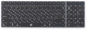 Клавиатура Оклик K767W серый/черный USB беспроводная BT/Radio slim Multimedia (2002135)