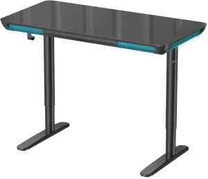Стол для компьютера Cactus CS-EGD-BK-LED с электроприводом столешница закаленное стекло черный каркас черный 120x72x60см (CS-EGD-BK-LED)