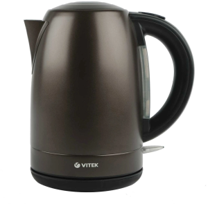 Чайник электрический Vitek VT-7032 1.8л. 1850Вт прозрачный/черный корпус: стекло
