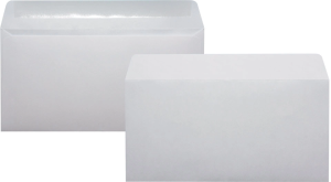 Конверт Silwerhof Eco 206 E65 110x220мм белый клеевой слой 80г/м2 (pack:1000pcs)