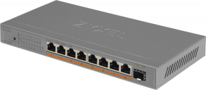 Коммутатор Zyxel XMG-108HP-EU0101F (L2) 8x2.5Гбит/с 1SFP+ 8PoE++ 100W неуправляемый