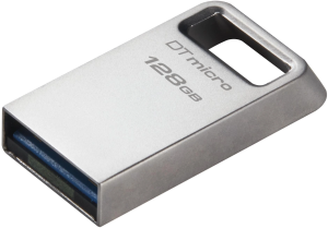 Флеш Диск Kingston 128GB DataTraveler Micro DTMC3G2/128GB USB3.2 серебристый