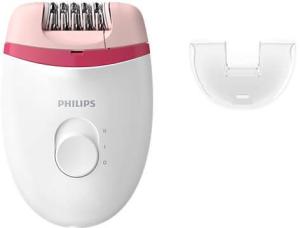 Эпилятор Philips BRE235/00 скор.:2 насад.:1 от электр.сети белый/розовый