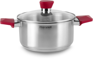 Кастрюля Rondell Strike RDS-814 2.8л. d=20см (с крышкой) стальной