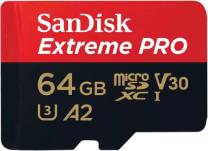 Флеш карта microSDXC 64GB Sandisk SDSQXCU-064G-GN6MA Extreme Pro + adapter