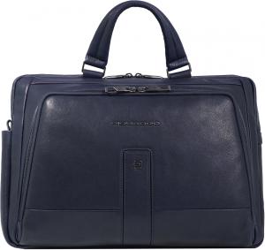 Деловая сумка Piquadro Carl CA6025S129/BLU с отделением для ноутбука темно-синий натур.кожа