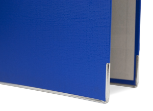 Папка-регистратор Silwerhof 355020-02 A4 50мм ПВХ/бумага синий мет.окант. сборная смен.карм. на кор.