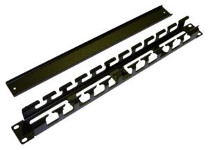 Кабельный органайзер Горизонтальный Hyperline CM-1U-ML-COV односторонний пальцы 1U шир.:19&quot; глуб.:50мм