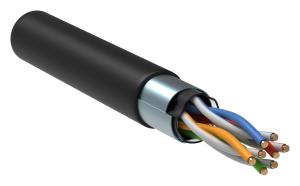 Кабель информационный ITK Generica BC3-C5E04-339-305-G кат.5E FTP 4 пары 24AWG LDPE внешний 305м черный