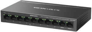 Коммутатор Mercusys MS110CMP (L2) 8x100Мбит/с 2x1Гбит/с 8PoE+ 115W неуправляемый