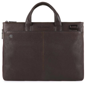Деловая сумка Piquadro Black Square CA4021B3/TM с отделением для ноутбука темно-коричневый натур.кожа