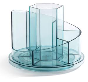 Органайзер настольный Deli 8943BLUE 150x150x114мм синий пластик