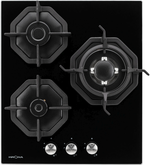 Газовая варочная поверхность Krona ALBERO 45 BL черный