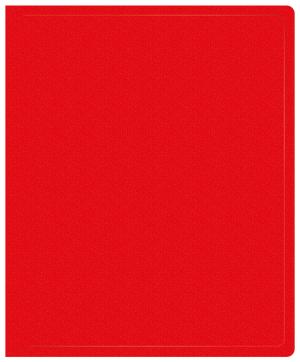 Папка на 2-х кольцах Buro -ECB413/2RRED A4 пластик 0.5мм красный