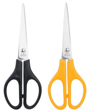 Ножницы Deli E0603 офисные 170мм ручки пластиковые сталь ассорти пакет с европод.