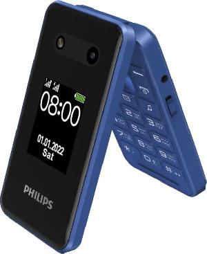 Мобильный телефон Philips E2602 Xenium синий раскладной 2Sim 2.8" 240x320 Nucleus 0.3Mpix GSM900/1800 FM microSD max32Gb