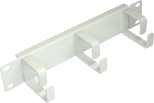 Кабельный органайзер горизонтальный Lanmaster TWT-CBW10-ORG-1U-GY односторонний кольца 1U шир.:10"