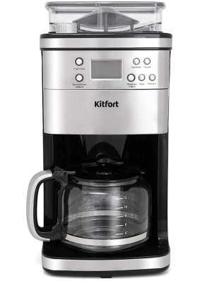 Кофеварка капельная Kitfort КТ-705 1000Вт серебристый