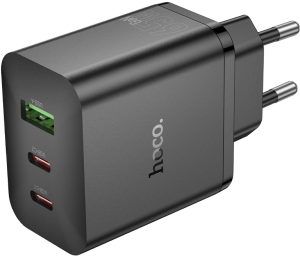 Сетевое зар./устр. Hoco Scenery PD65W 65W 3A (PD) USB/2xUSB Type-C универсальное черный (41098)