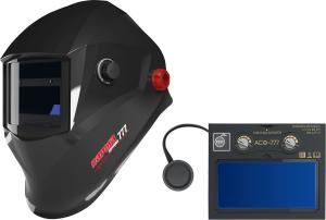 Маска сварщика Парма Оптима-777 филь.:хамел. см.экр.95х34мм черный (02.007.00028)