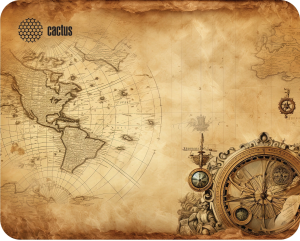 Коврик для мыши Cactus Vintage map 250x200x3мм (CS-MP-D10S)
