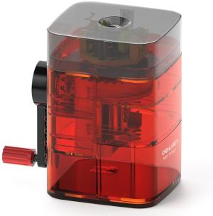 Точилка для карандашей механическая Deli 71162Red 1 отверстие пластик красный