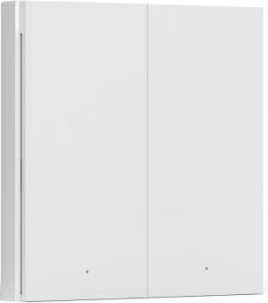 Умный выключатель Aqara Wireless Remote Switch H1 2-хкл. белый (WRS-R02)