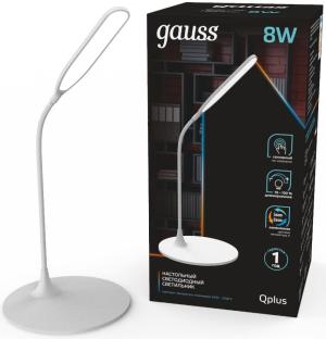 Светильник Gauss GTL502 (GT5021) настольный на подставке белый 8Вт