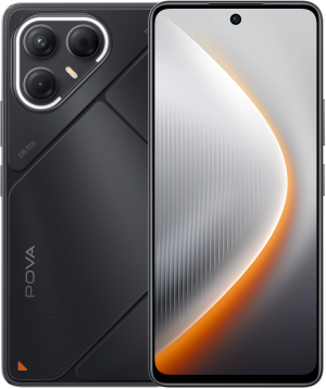 Смартфон Tecno POVA 7 5G 256Gb 8Gb черный моноблок 3G 4G 6.8" 1080x2460 Android 14 50Mpix 802.11 a/b/g/n/ac NFC GPS GSM900/1800 Protect