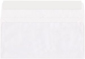 Конверт Silwerhof Eco Е65.10 E65 110x220мм белый силиконовая лента 80г/м2 (pack:1000pcs)