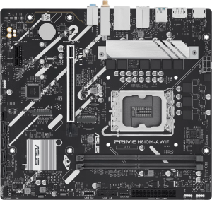 Материнская плата Asus PRIME H810M-A WIFI Soc-1851 Intel H810 2xDDR5 mATX AC`97 8ch(7.1) GbLAN RAID+HDMI+DP
