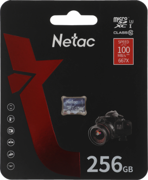 Флеш карта microSDXC 256GB Netac P500 Ultra w/o adapter