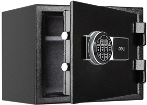 Сейф мебельный Deli ET586 огнестойкий 300x380x300мм электронный/ключевой