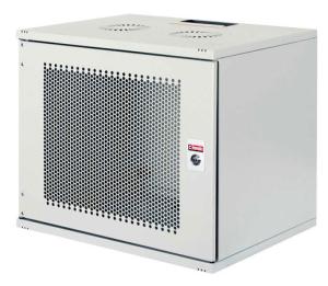 Шкаф коммутационный Lande NetBox Soho (LN-SH07U5440-LG-F0-3) настенный 7U 540x400мм пер.дв.металл задн.дв.стал.лист несъемн.бок.пан. направл.под закл.гайки 80кг серый 310мм 9.3кг 370мм IP20 сталь