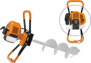 Мотобур Carver AG-43/000 бытовой 2-х такт. 1250Вт 1.7л.с. 43см3 6500об/мин (01.003.00038)
