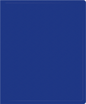 Папка на 2-х кольцах Silwerhof Eco A4 пластик 0.5мм кор.30мм синий