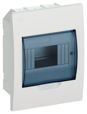 Щит распределительный IEK MKP12-V-06-40-20 ЩРВ-П-6 для установки модульных устройств встраиваемый 172мм 87мм 222мм 660B 6мод. пластик IP41 белый (упак.:1шт)