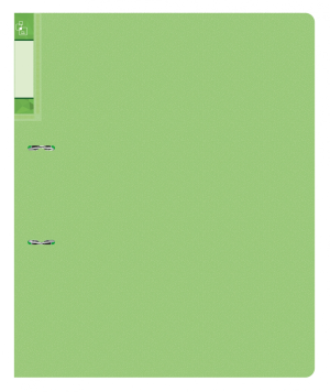 Папка на 2-х D-кольцах Бюрократ Gems GEM0812/2RGRN A4 пластик 0.7мм кор.32мм торц.карм с бум. встав зеленый турмалин